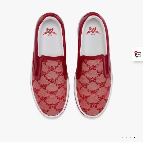 MCM NEO TERRAIN SLIP-ON SNEAKERS IN LAURETOS JACQUARD - Picture 2 of 5